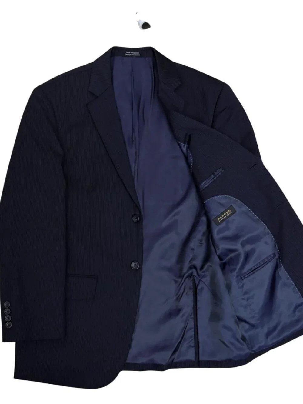 ALFRED SUNG 3-PC SUIT WOOL Luxury Blazer Dress Pants Business Casual Mens 40S